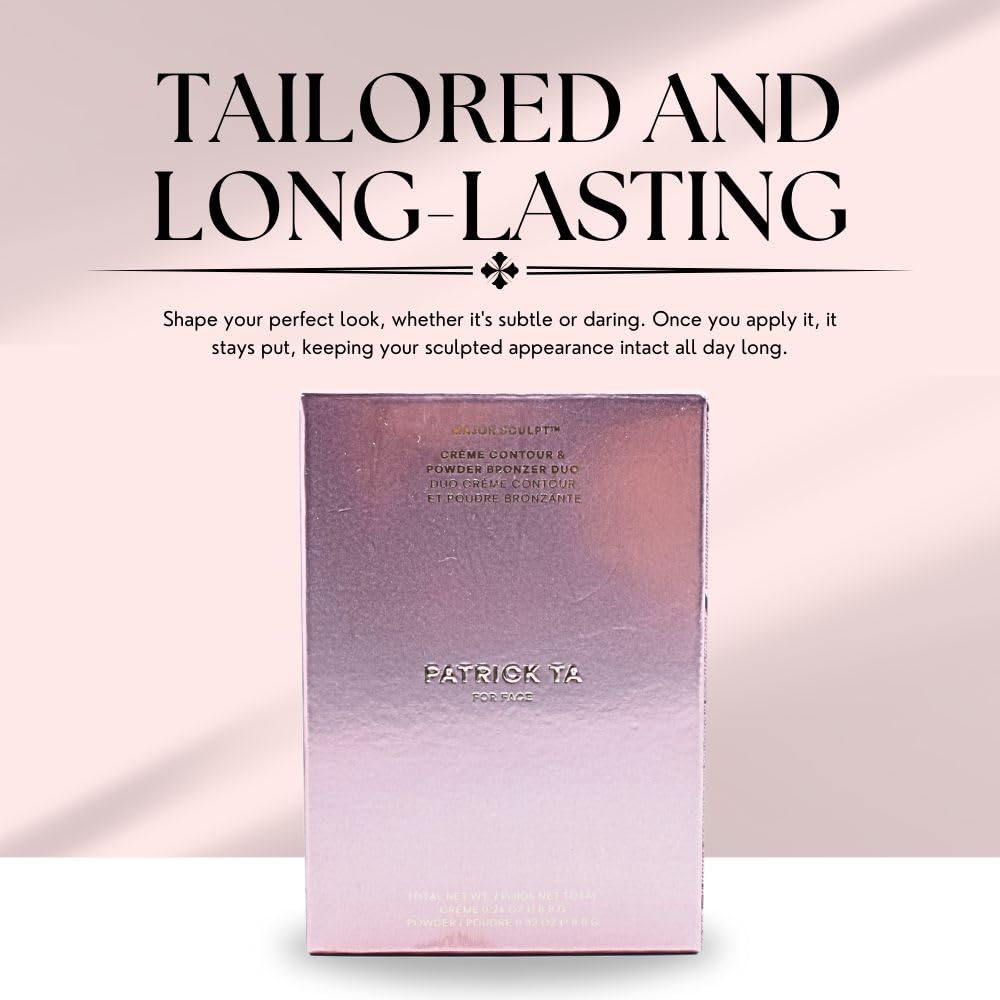 PATRICK TA Major Sculpt Crème Contour & Powder Bronzer Duo – She's Statuesque (Light Complexion)
