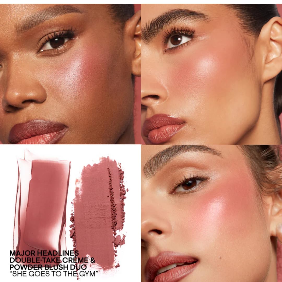 PATRICK TA Double-Take Crème & Powder Blush – She Goes To The Gym, Cool Mauve Rose