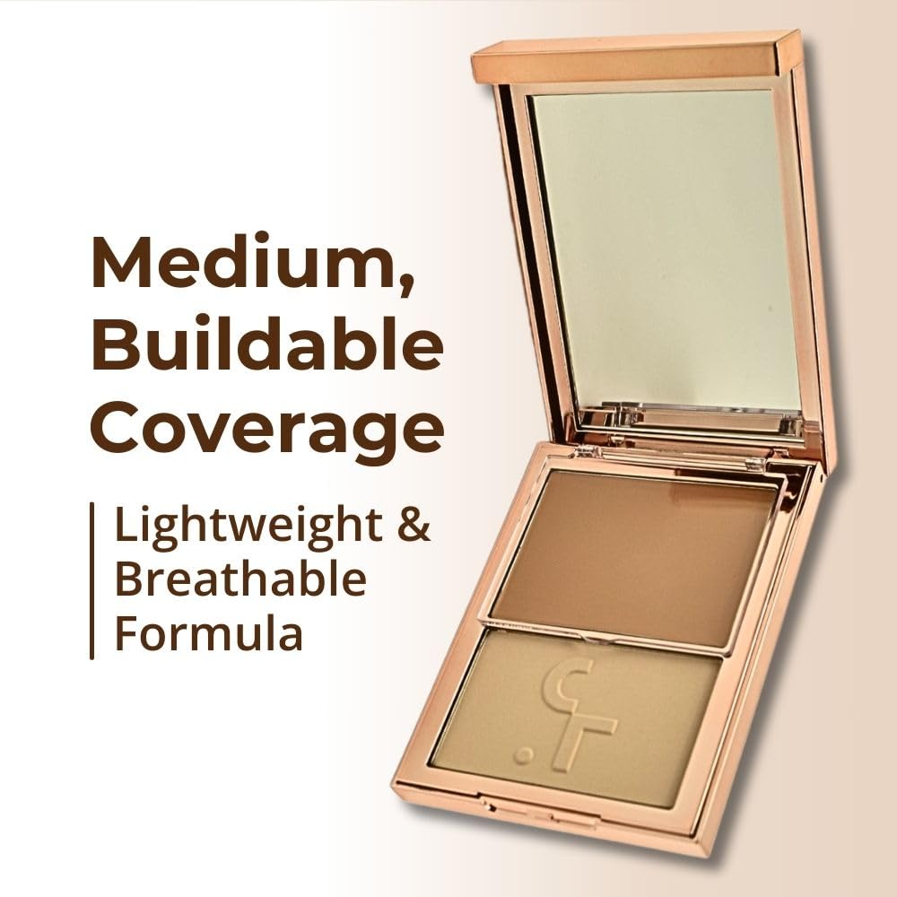 PATRICK TA Major Skin Crème Foundation and Finishing Powder Duo – Fair 3 | Buildable Coverage & Skin-Like Finish