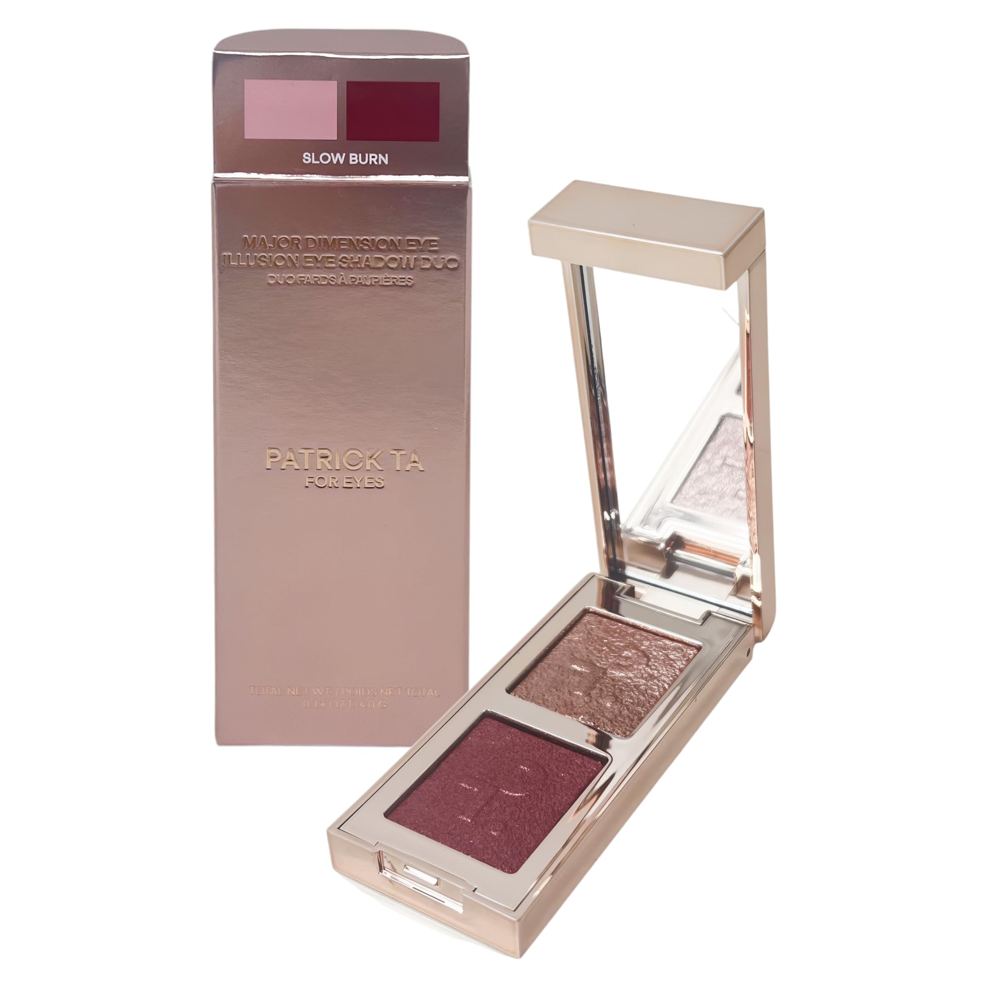 PATRICK TA Major Dimension Eye Illusion Eyeshadow Duo – Slow Burn (0.14 oz / 4 g)