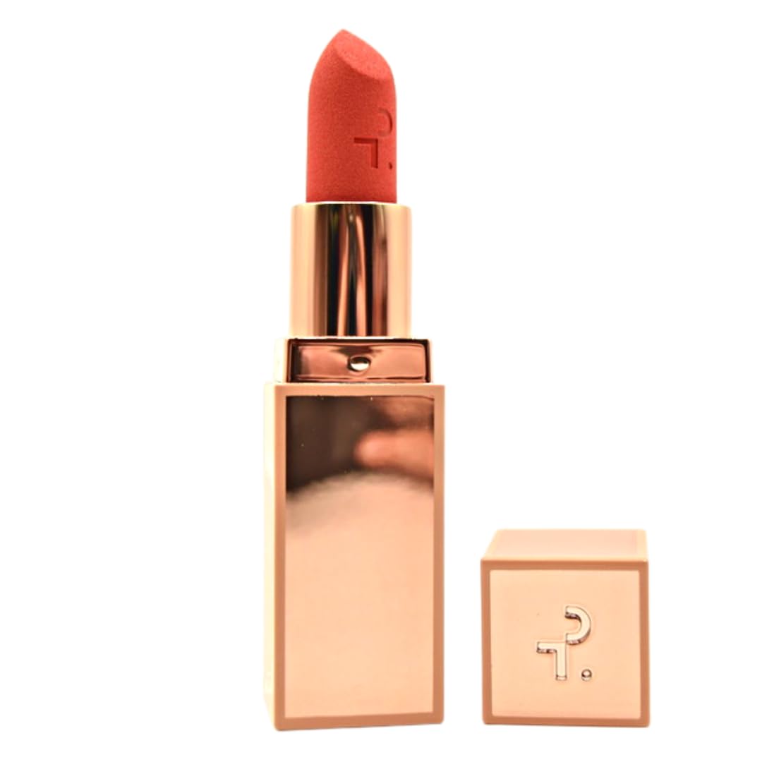 Patrick Ta Major Headlines Matte Suede Lipstick – She's Not From Here (Bright Coral)