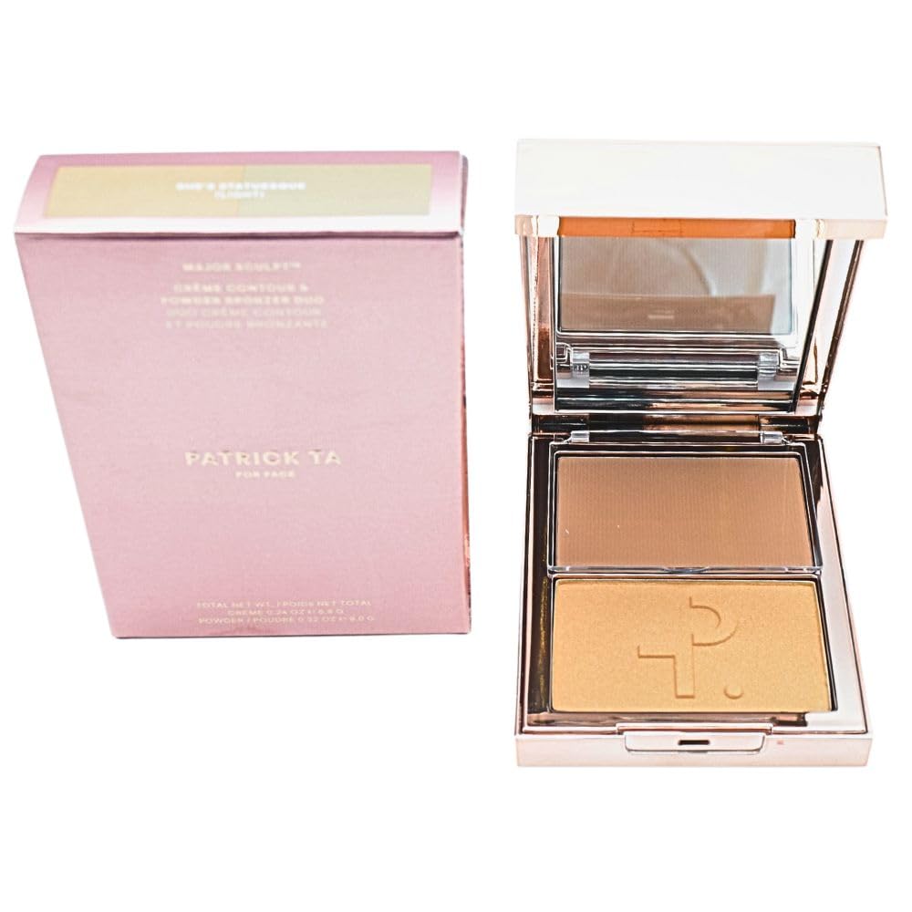 PATRICK TA Major Sculpt Crème Contour & Powder Bronzer Duo – She's Statuesque (Light Complexion)