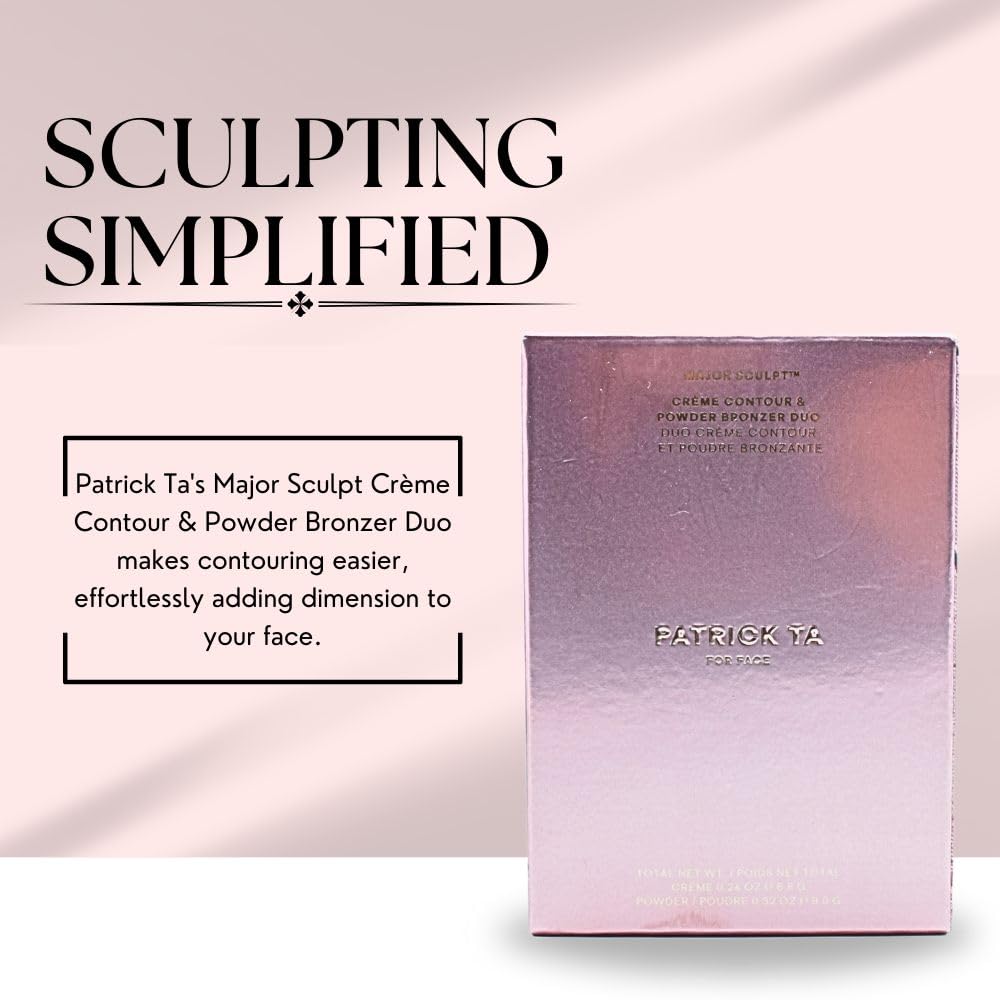 PATRICK TA Major Sculpt Crème Contour & Powder Bronzer Duo – She's Statuesque (Light Complexion)