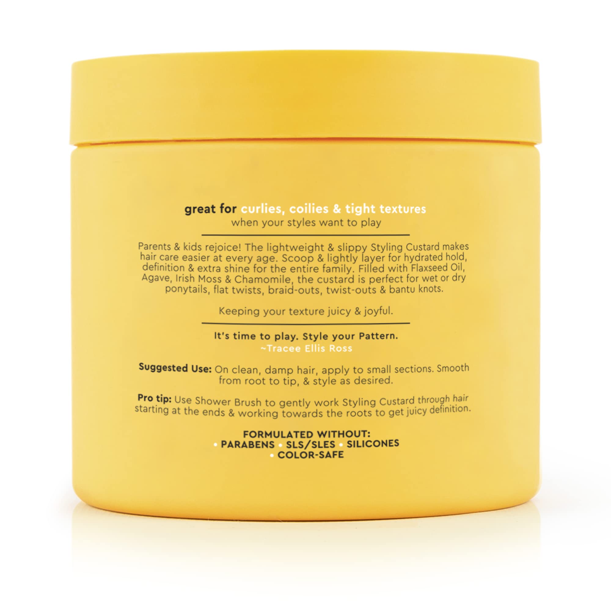 PATTERN Beauty Styling Custard by Tracee Ellis Ross – Hydrated Hold for Curlies, Coilies & Tight-Textured Hair (15 oz)
