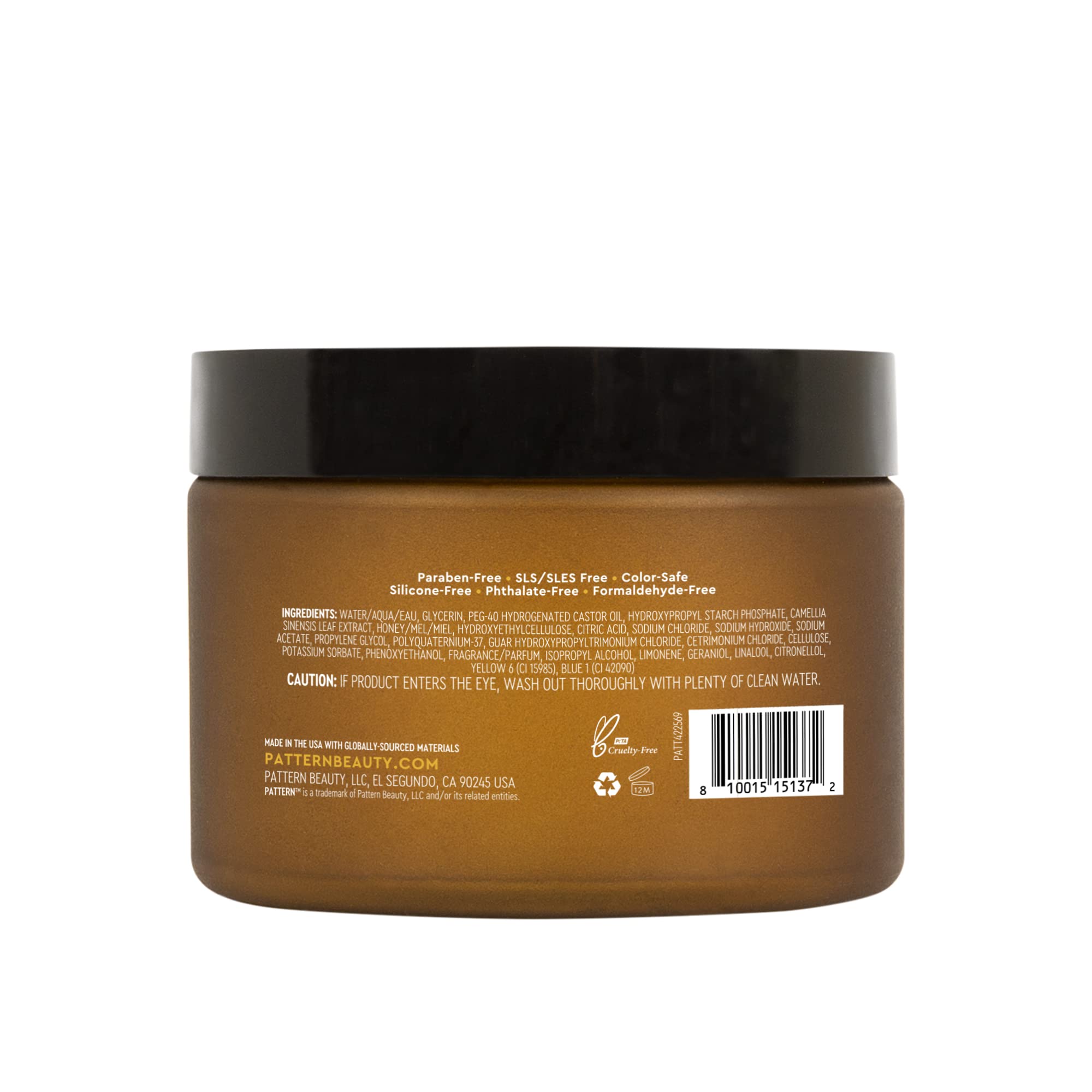PATTERN Beauty Breakage Barrier Mask with White Tea & Manuka Honey for Curly Hair (3a–4c)