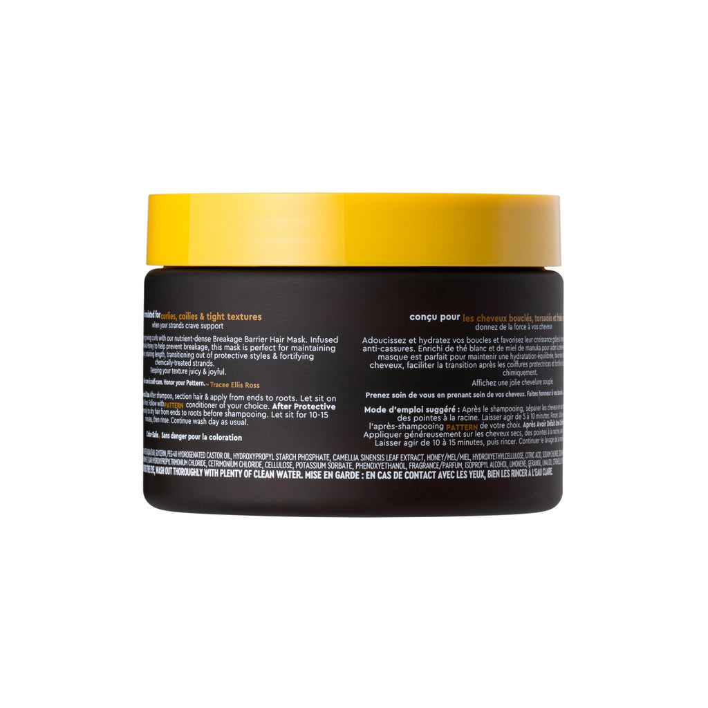 PATTERN Beauty Breakage Barrier Mask with White Tea & Manuka Honey for Curly Hair (3a–4c)
