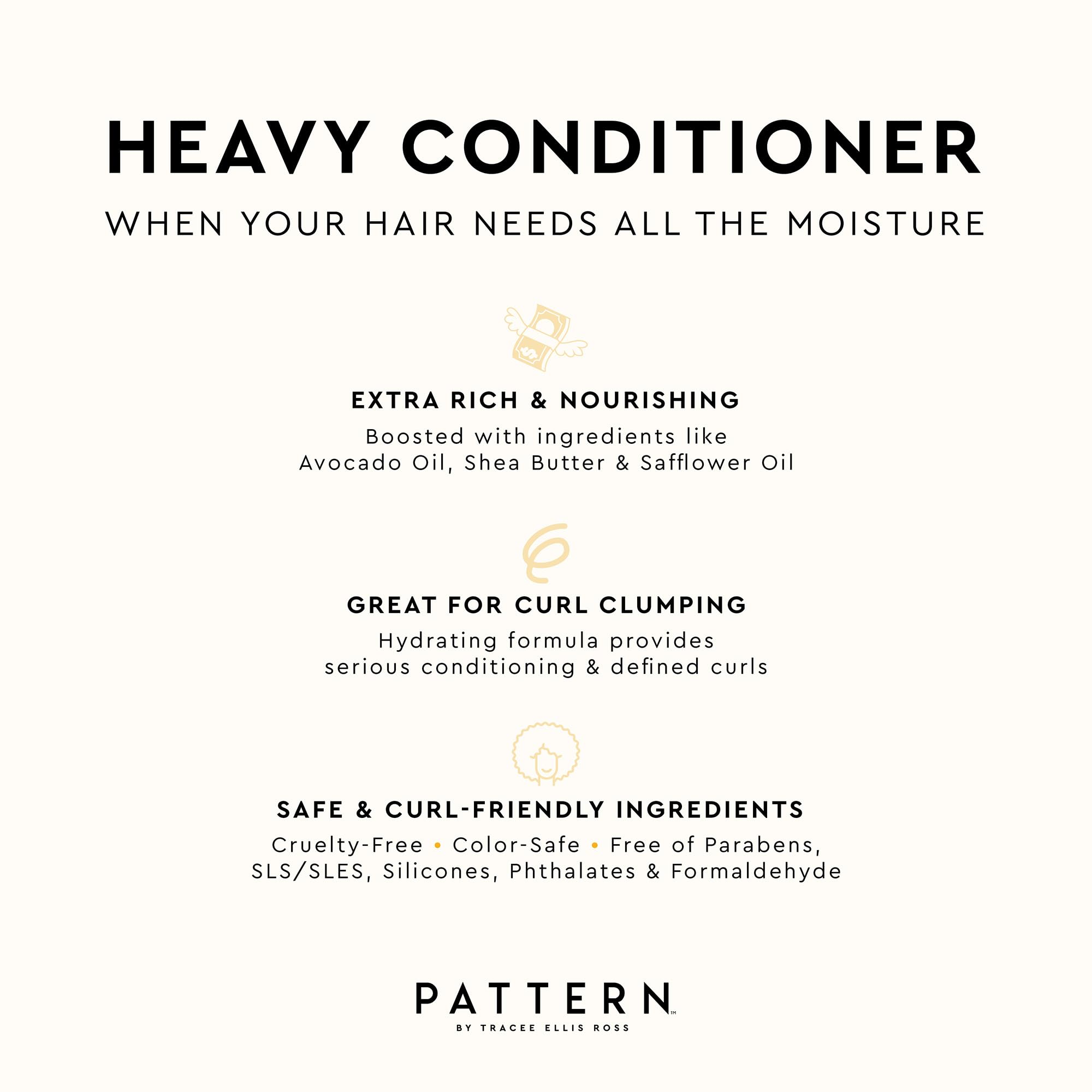 PATTERN Heavy Conditioner by Tracee Ellis Ross — Rich Hydration for Curly Hair (3B–4C)