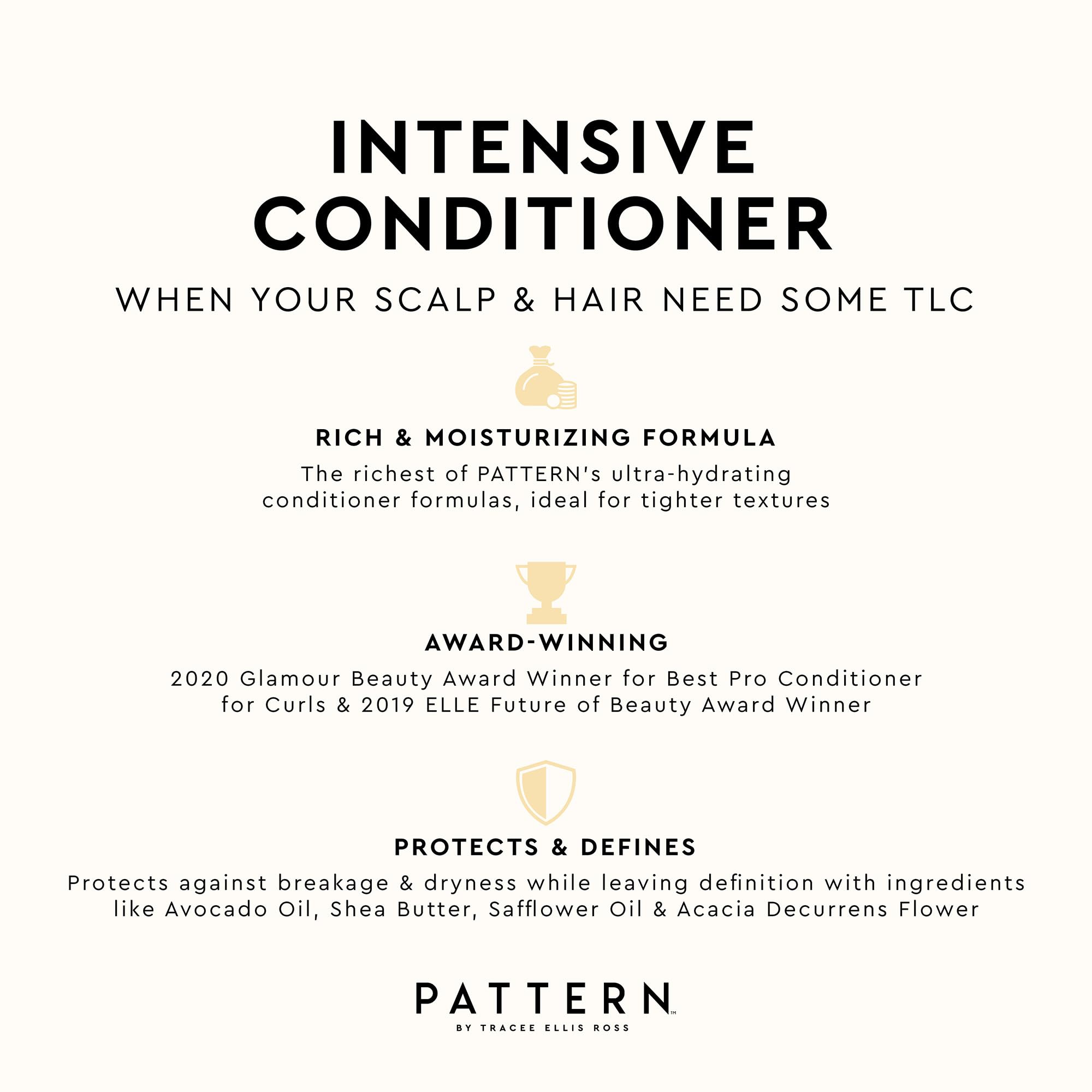 PATTERN Beauty by Tracee Ellis Ross Intensive Conditioner – 29oz, Shea Butter, Avocado Oil & Vitamin E