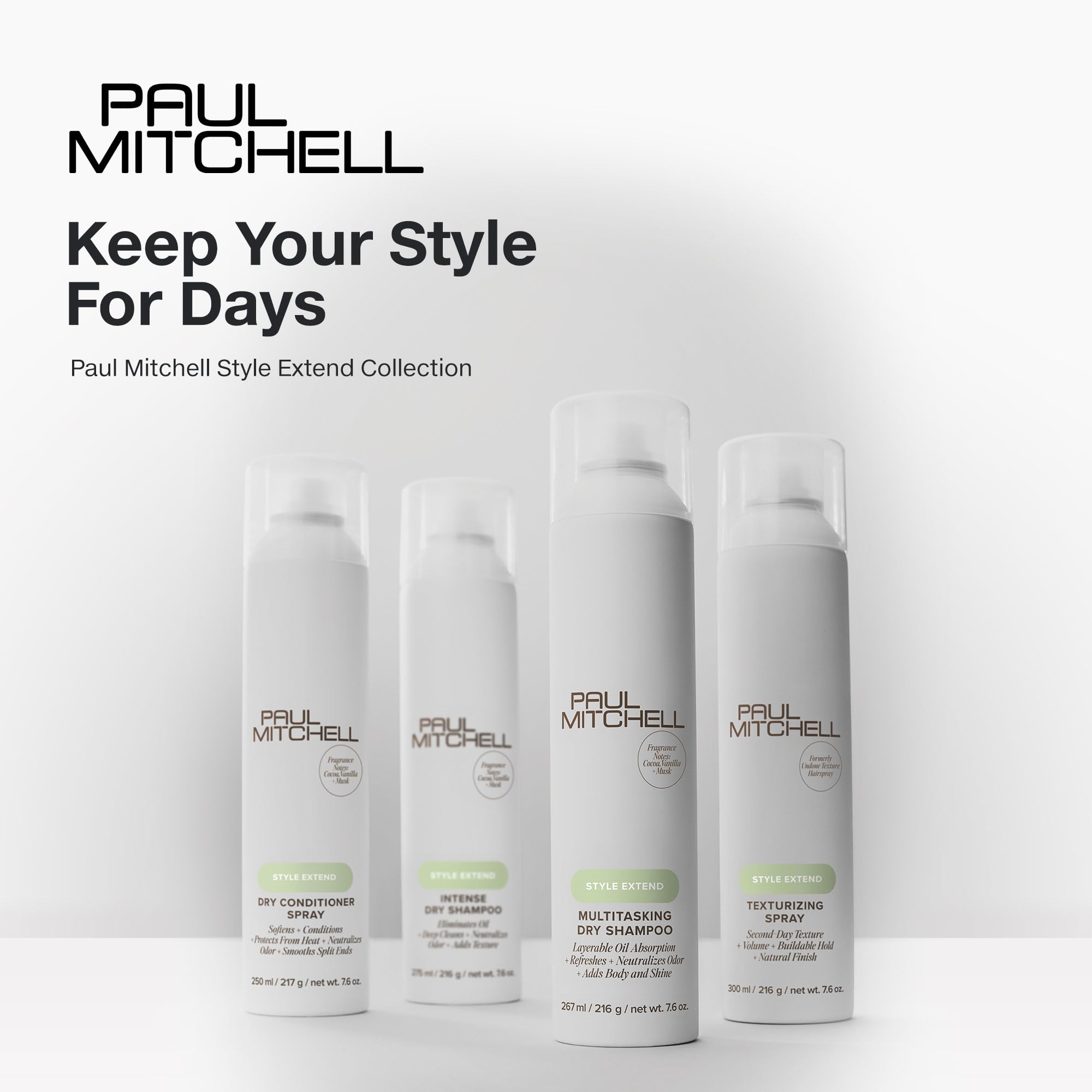 Paul Mitchell Multitasking Dry Shampoo – Refreshes Hair, Adds Body, All Hair Types (7.6 oz)