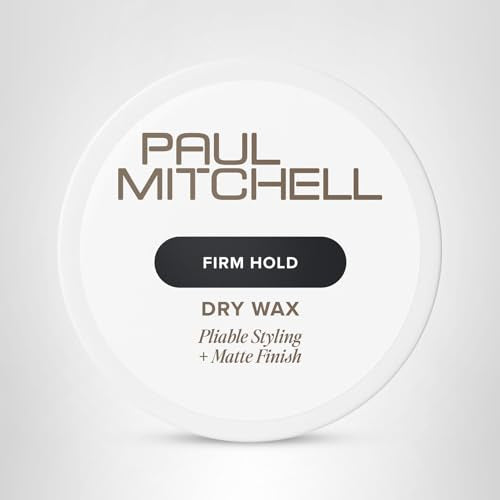 Paul Mitchell Dry Wax – Long-Lasting Hold, Matte Finish, 1.8 oz