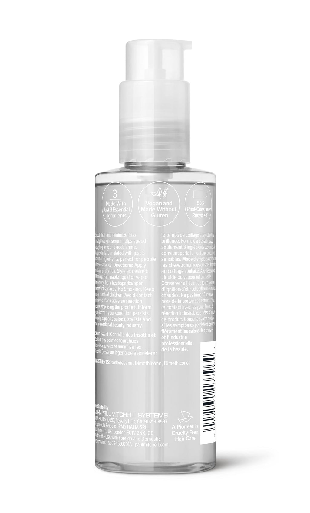 Paul Mitchell Clear Smoothing Serum — Fragrance-Free Blowout Primer for Sensitive Skin