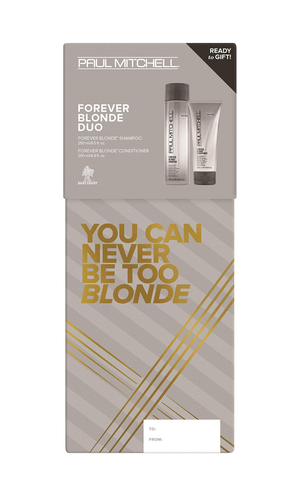 Paul Mitchell Forever Blonde Holiday Gift Set — Sulfate-Free Shampoo & Color-Safe Conditioner