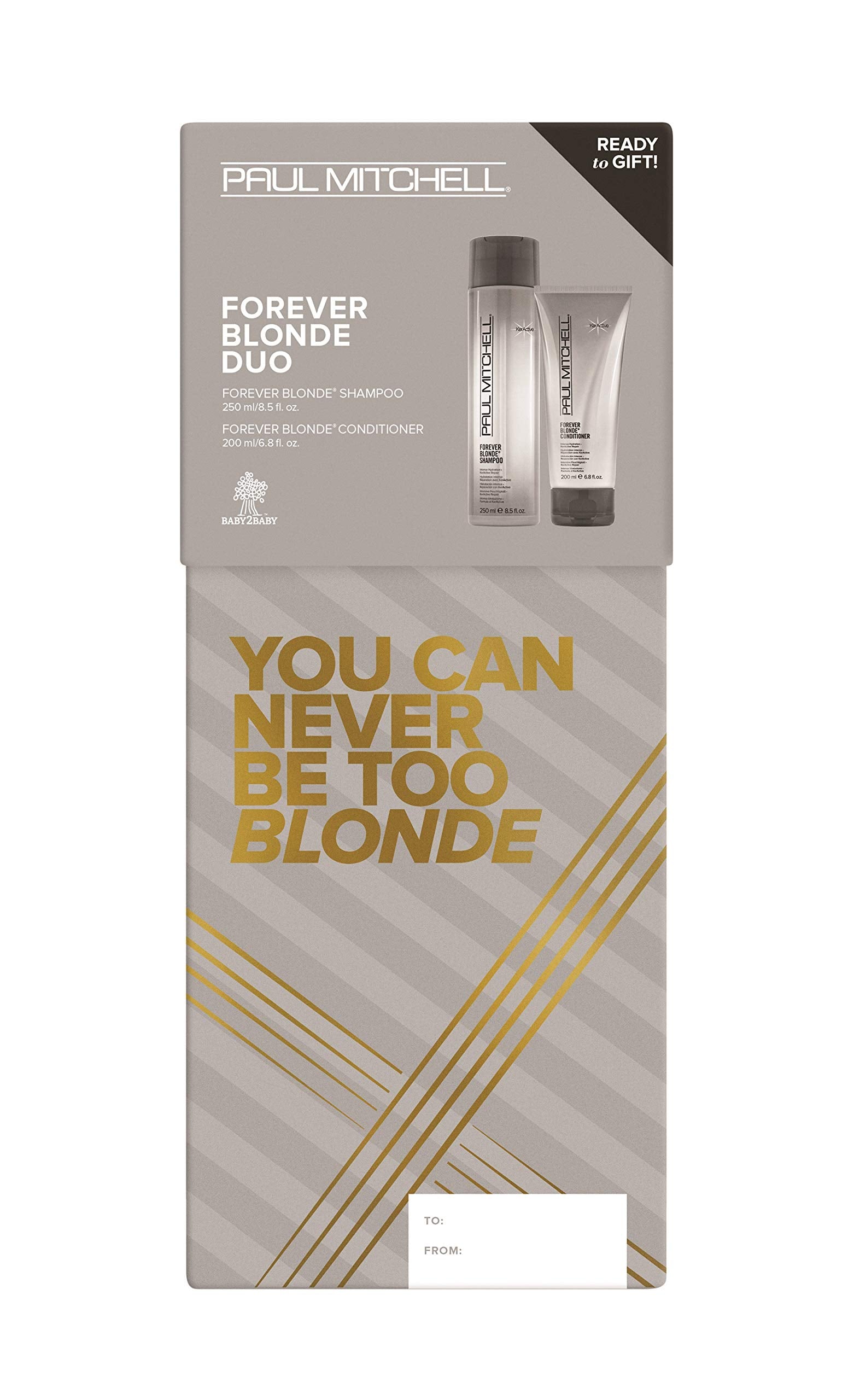 Paul Mitchell Forever Blonde Holiday Gift Set — Sulfate-Free Shampoo & Color-Safe Conditioner