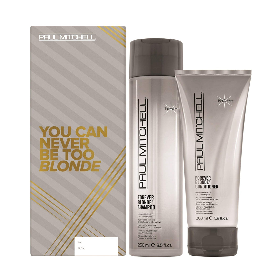 Paul Mitchell Forever Blonde Holiday Gift Set — Sulfate-Free Shampoo & Color-Safe Conditioner
