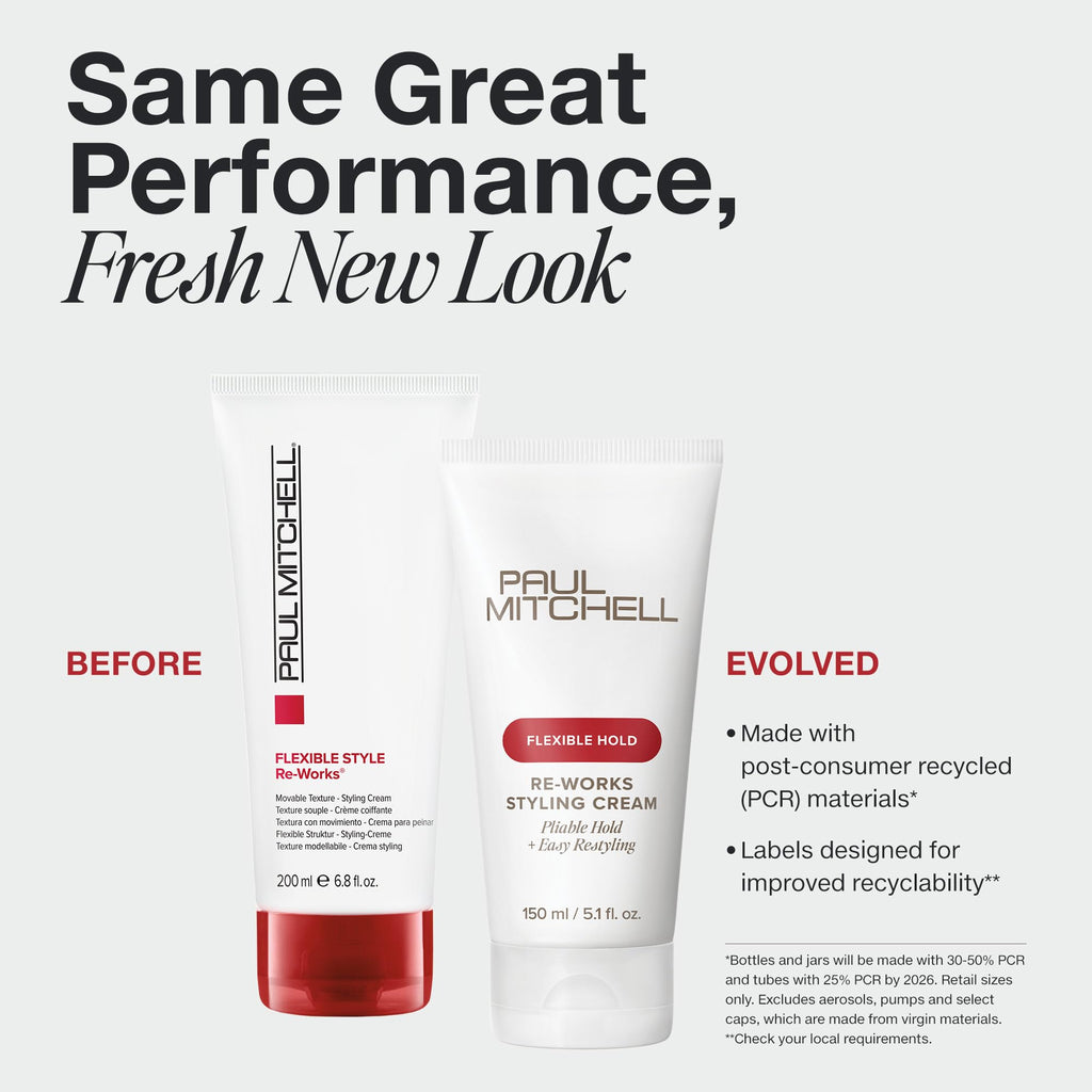 Paul Mitchell Re-Works Styling Cream - Pliable Hold for All Hair Types | 5.1 fl oz