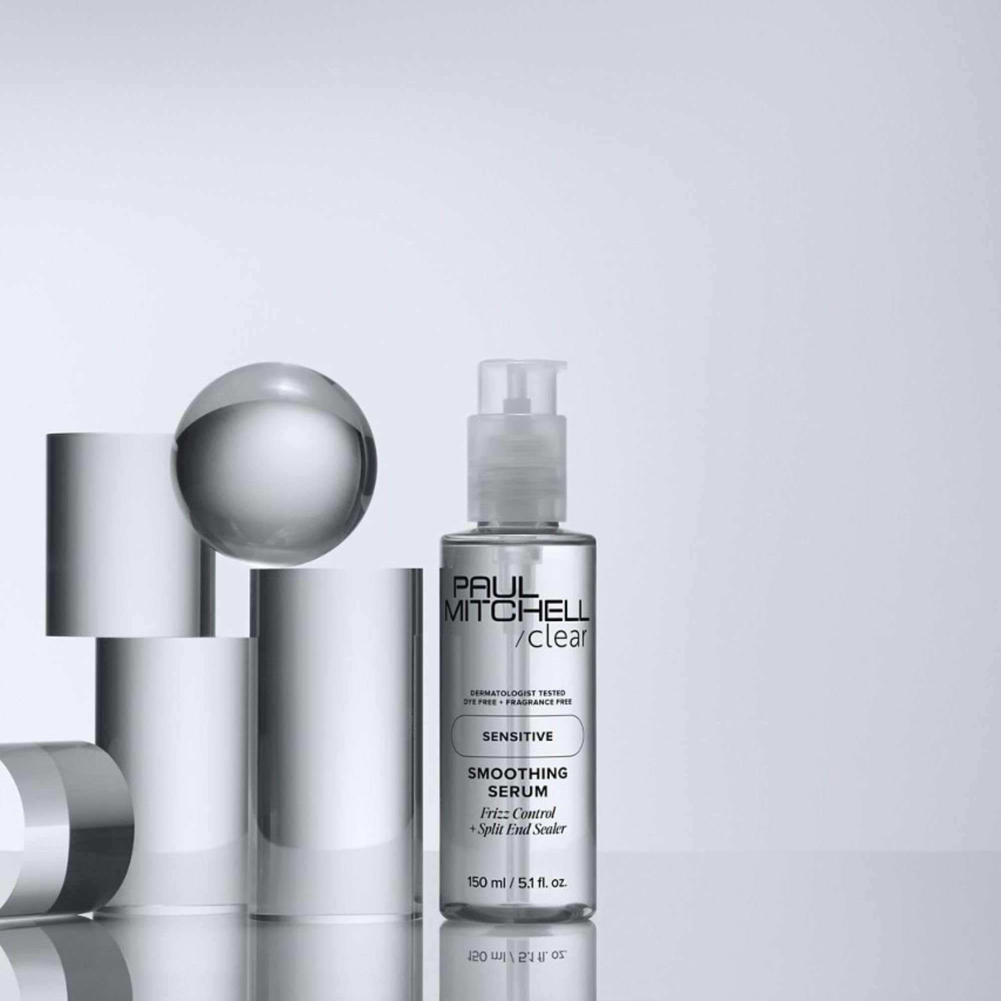 Paul Mitchell Clear Smoothing Serum — Fragrance-Free Blowout Primer for Sensitive Skin