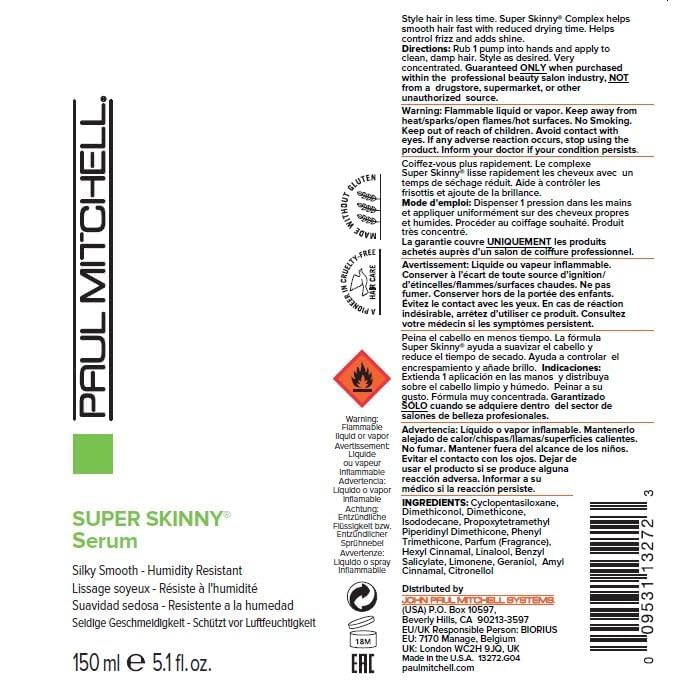 Paul Mitchell Super Skinny Serum Blowout Primer – Speeds Drying Time, Humidity Resistance | All Hair Types | 5.1 fl oz