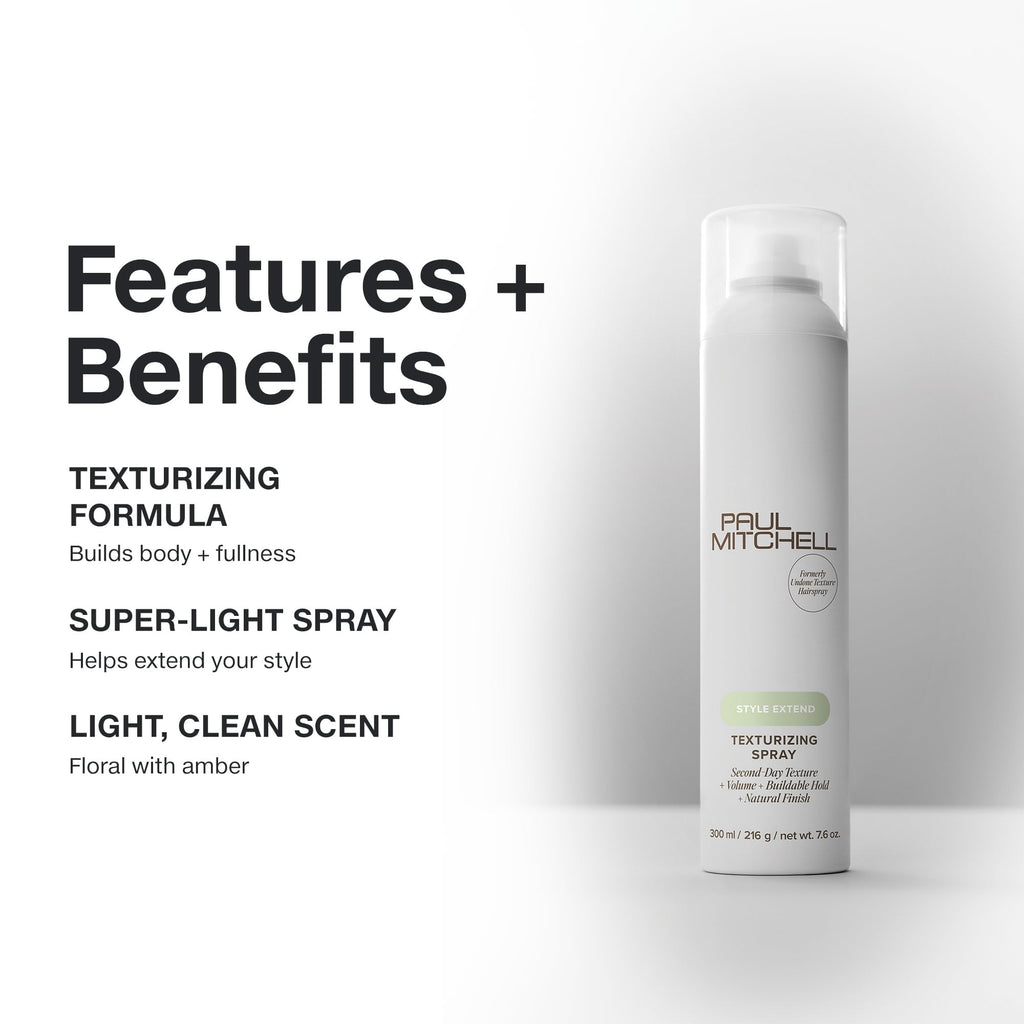 Paul Mitchell Texturizing Spray – Light Hold, Texture & Volume | 7.6 oz