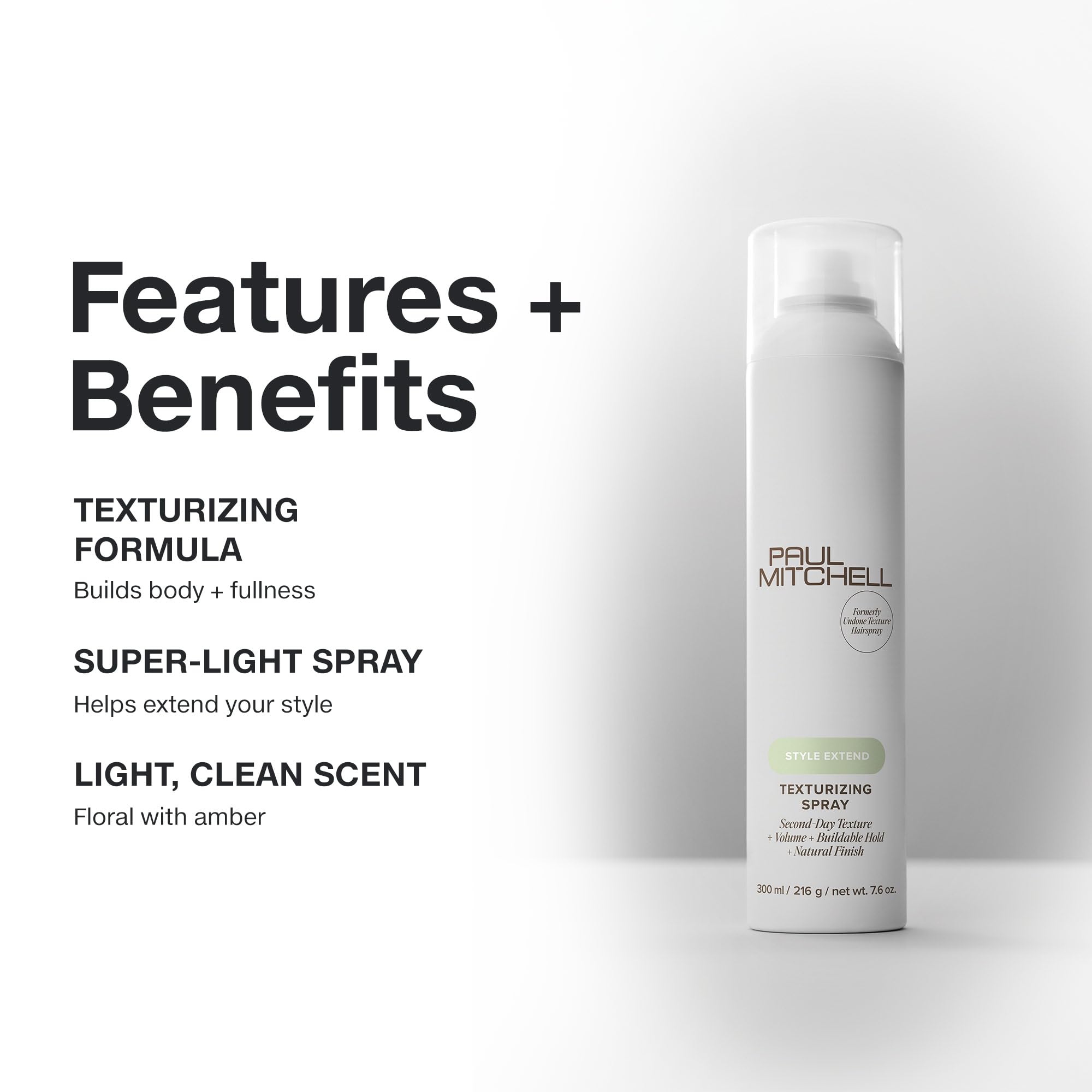 Paul Mitchell Texturizing Spray – Light Hold, Texture & Volume | 7.6 oz