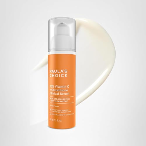 Paula's Choice 25% Vitamin C Serum with Glutathione & Antioxidants – Fragrance-Free, 1 oz
