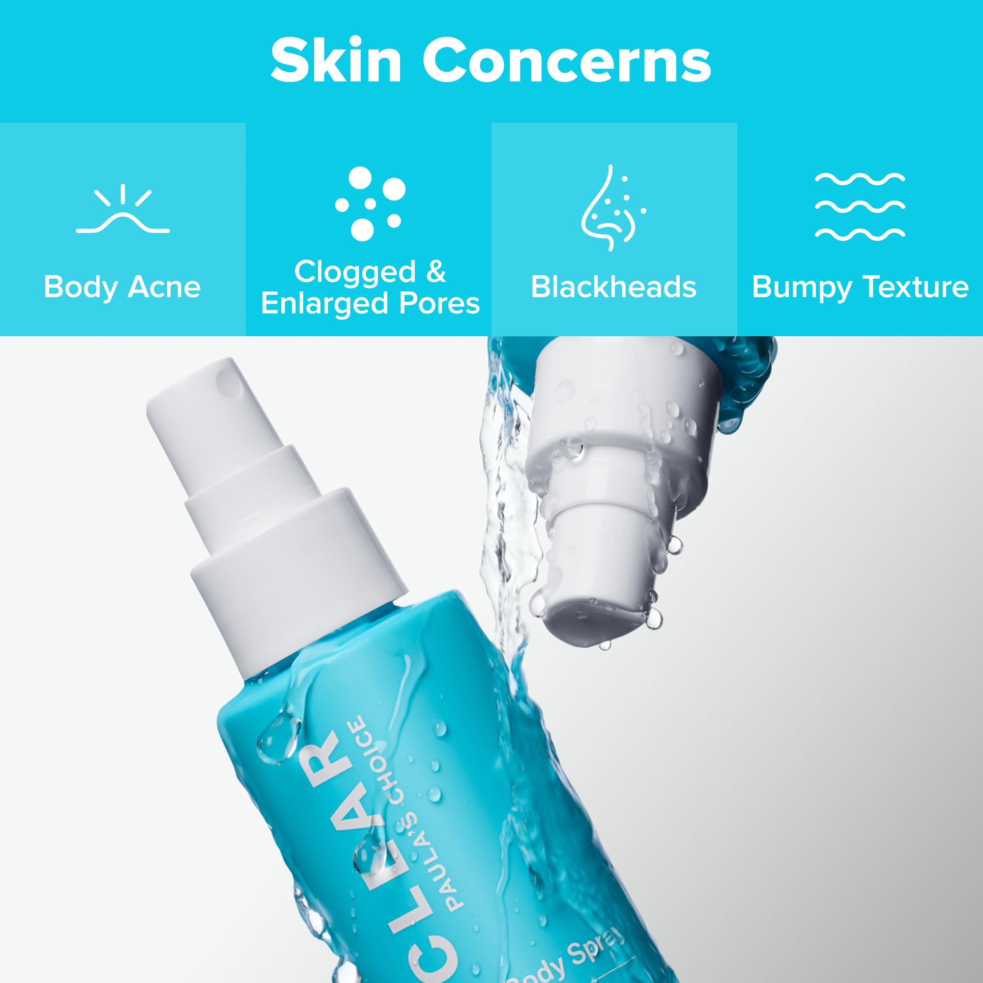 Paula's Choice CLEAR Exfoliating Back & Body Acne Spray – 2% BHA
