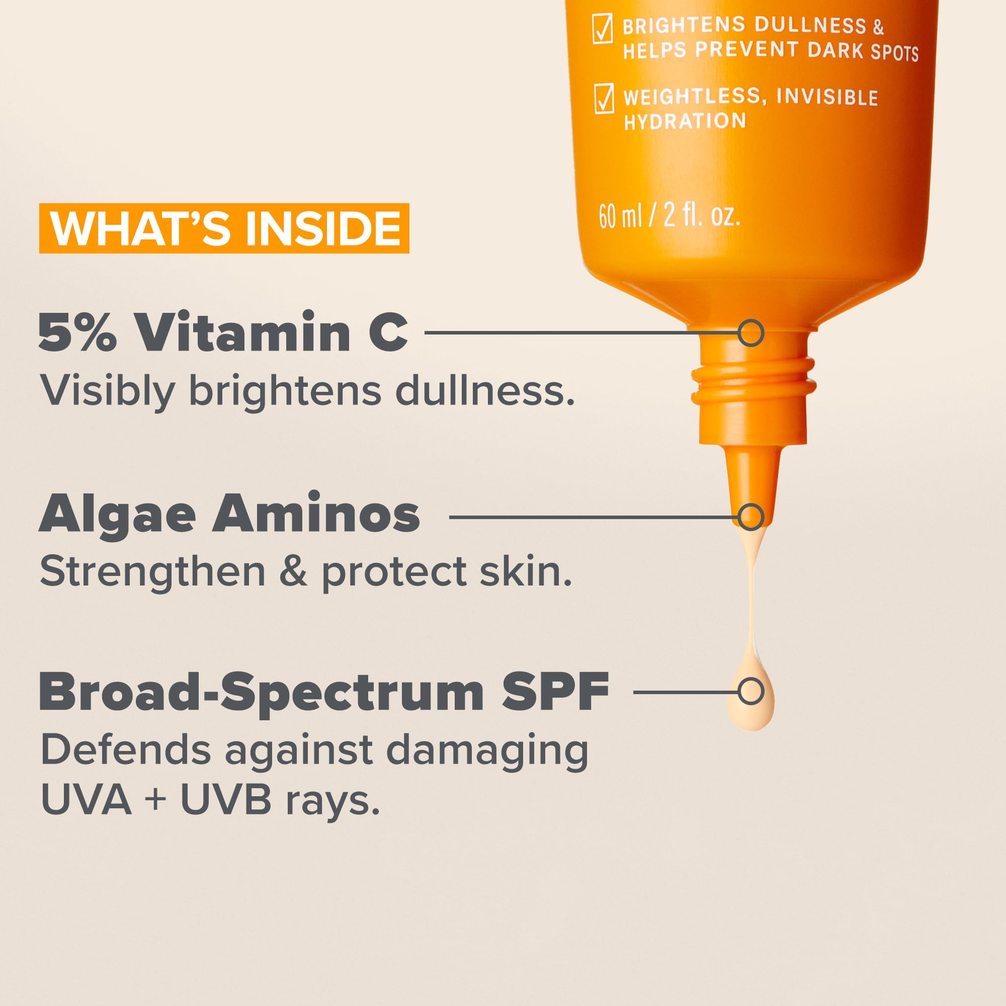 Paula's Choice 5% Vitamin C Sheer Sunscreen SPF 50 for Face – Invisible, Fragrance-Free