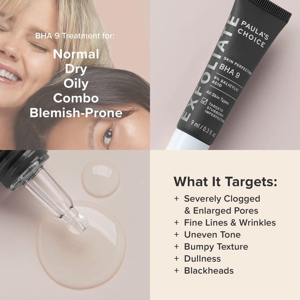 Paula's Choice SKIN PERFECTING BHA 9 Spot Treatment – 9% Salicylic Acid Exfoliant, Fragrance-Free