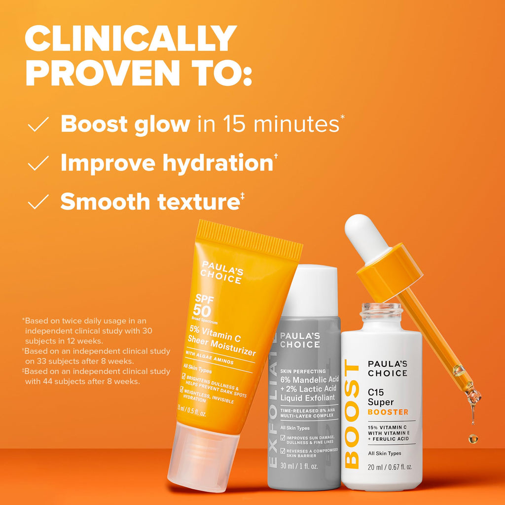 Paula's Choice Brighter Days Ahead Kit – Vitamin C, Mandelic Acid & SPF 50