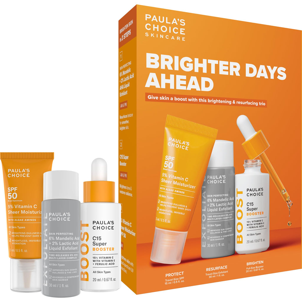 Paula's Choice Brighter Days Ahead Kit – Vitamin C, Mandelic Acid & SPF 50