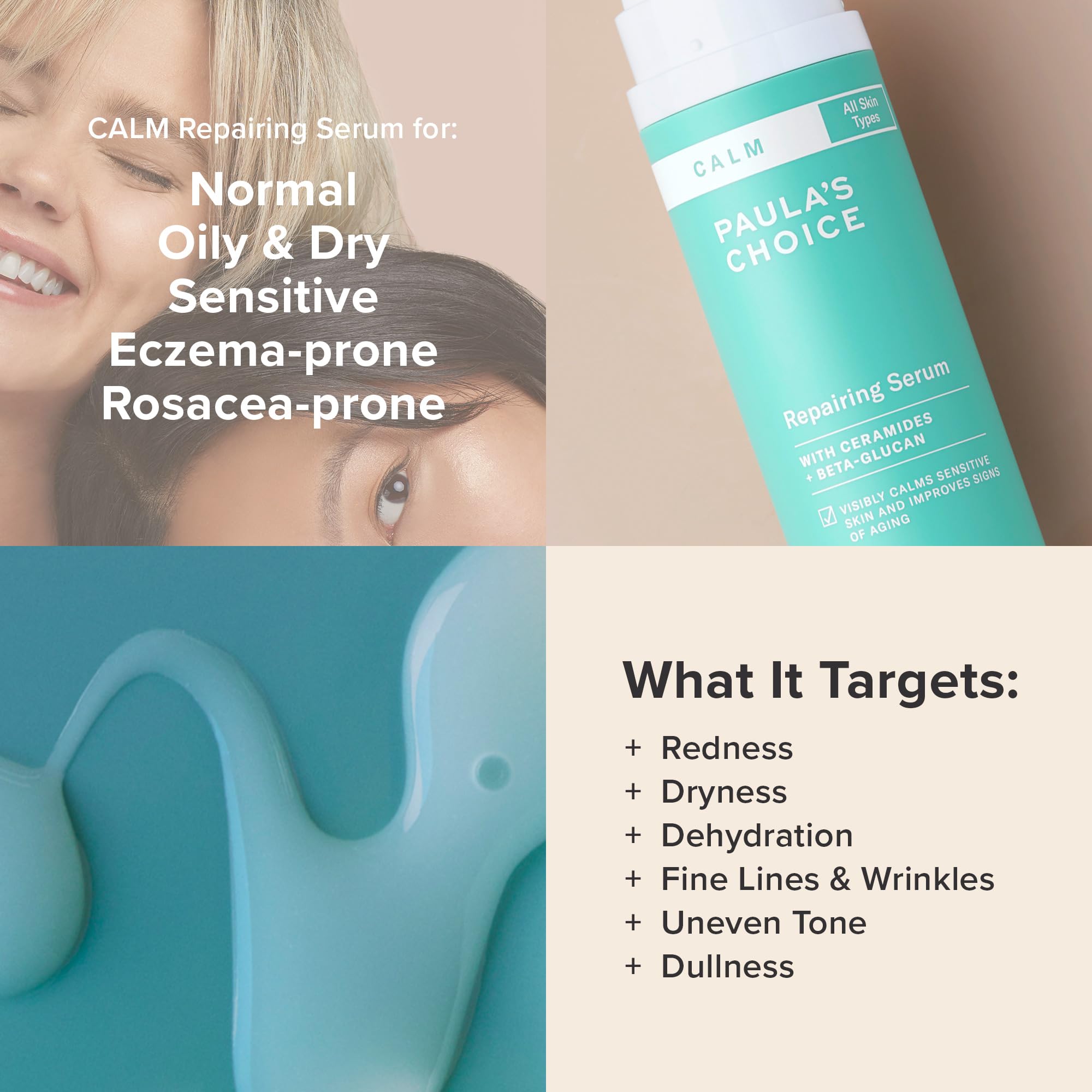 Paula's Choice CALM Repairing Serum for Sensitive Skin — Calms Redness & Lightweight Hydration