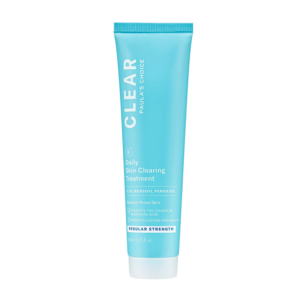 Paula's Choice CLEAR Daily Skin Clearing Cream – Fragrance-Free, All-Over Face Acne Treatment with Benzoyl Peroxide, 2.25 fl oz