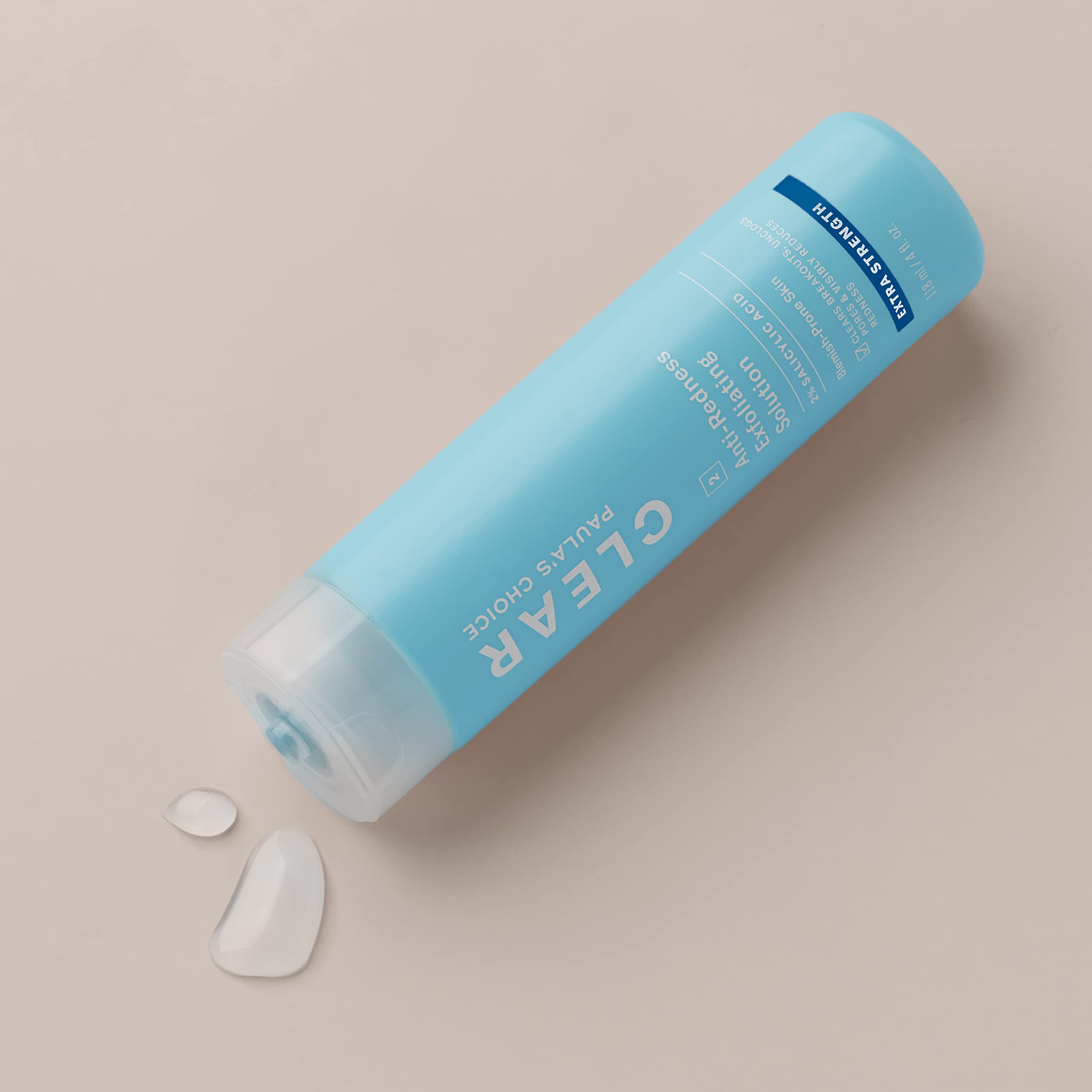 Paula's Choice CLEAR Extra Strength Exfoliator – 2% Salicylic Acid (BHA) for Acne & Redness Relief, 4 oz