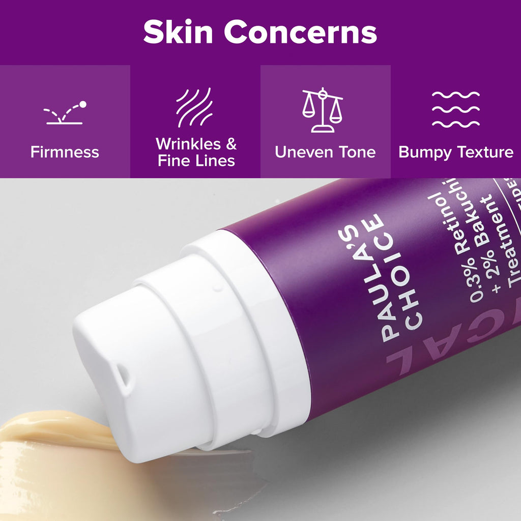 Paula's Choice Clinical 0.3% Retinol + 2% Bakuchiol Serum – Fragrance-Free, 1 oz