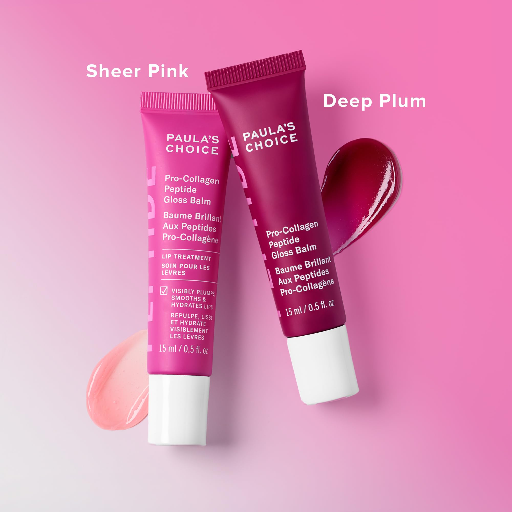 Paula’s Choice Pro-Collagen Peptide Gloss Lip Balm – Hydrates, Smooths, Sheer Plum Tint