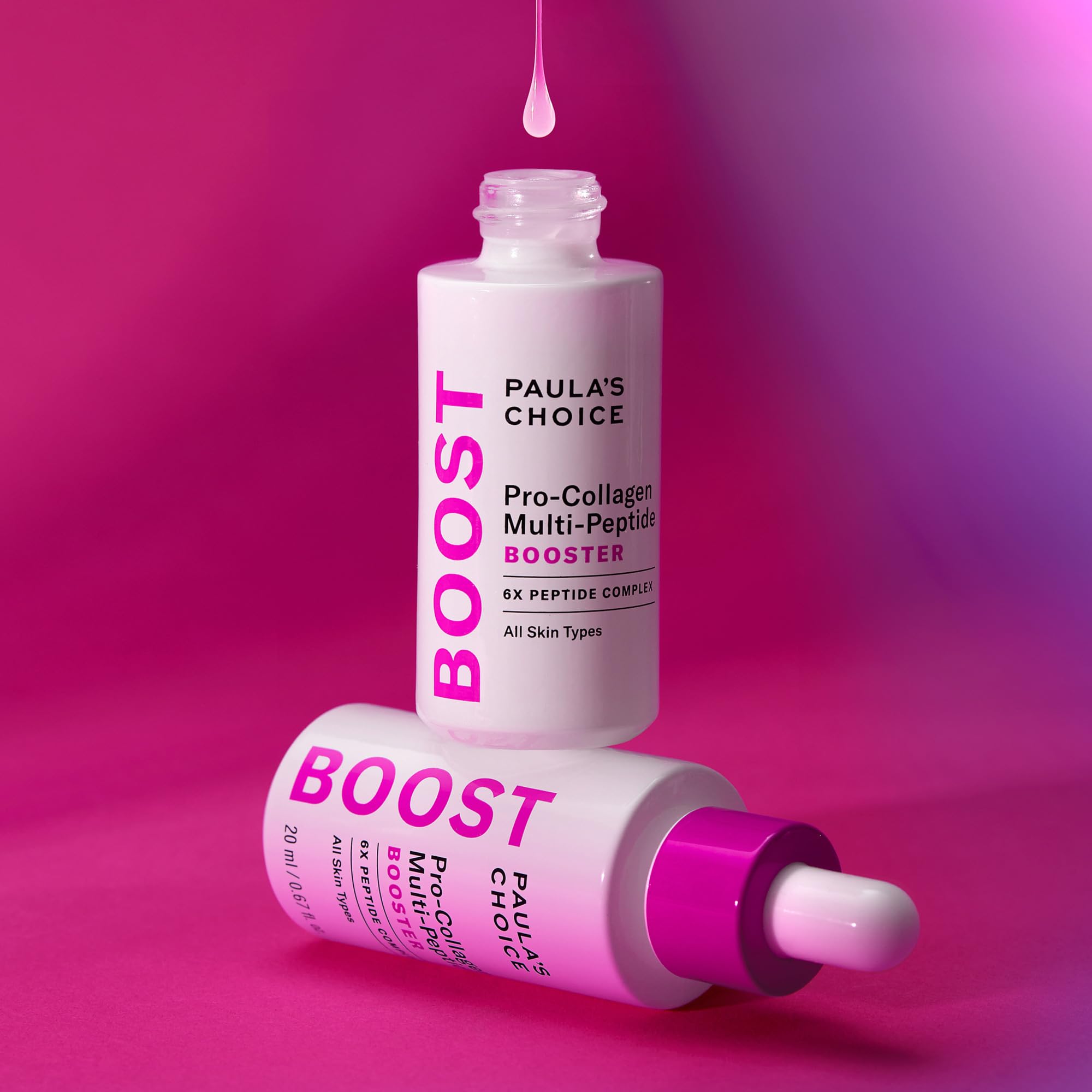 Paula’s Choice Pro-Collagen Multi-Peptide Booster Serum for Wrinkles – Fragrance-Free, 0.67 oz