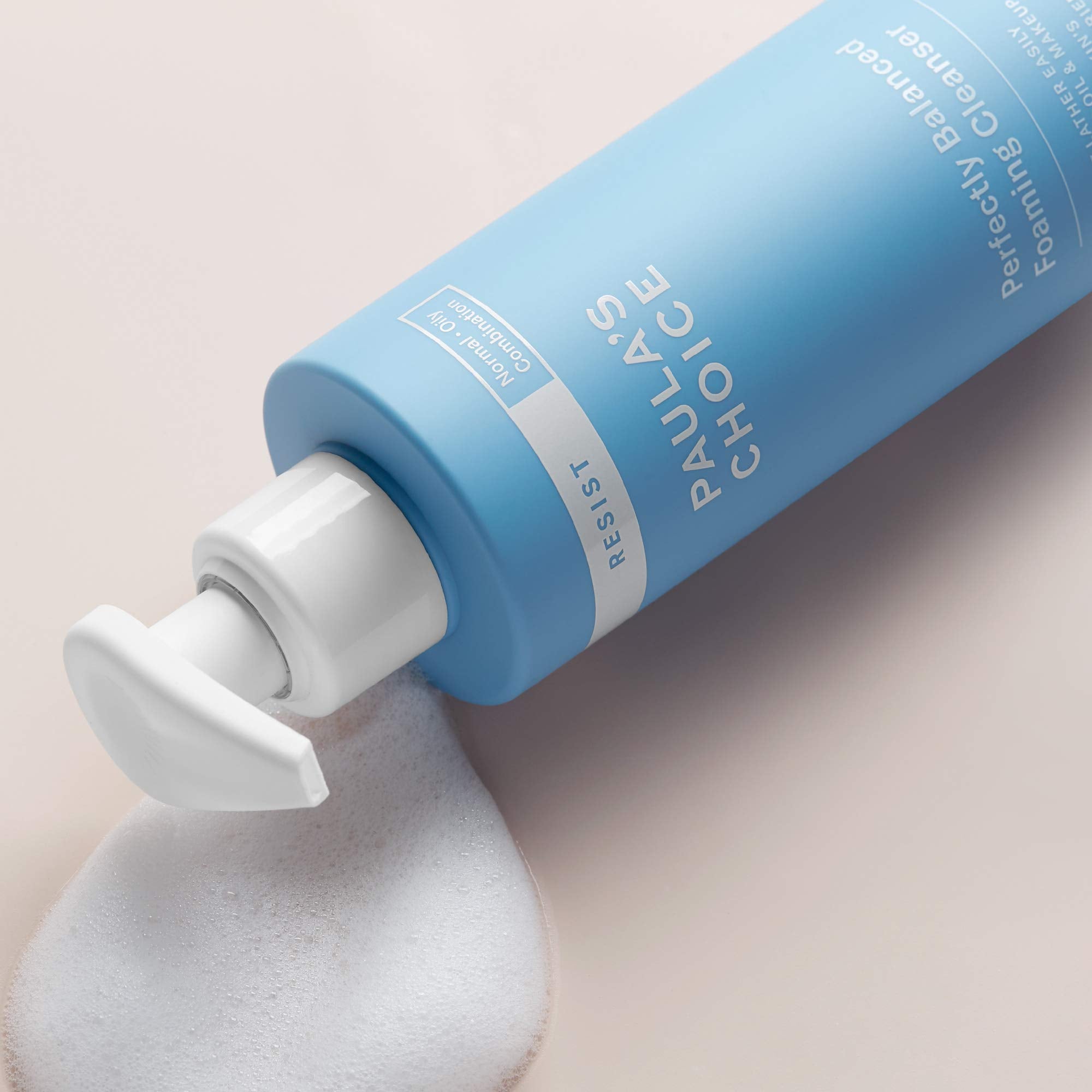 Paula's Choice RESIST Perfectly Balanced Foaming Facial Cleanser – Hyaluronic Acid & Aloe, Fragrance-Free