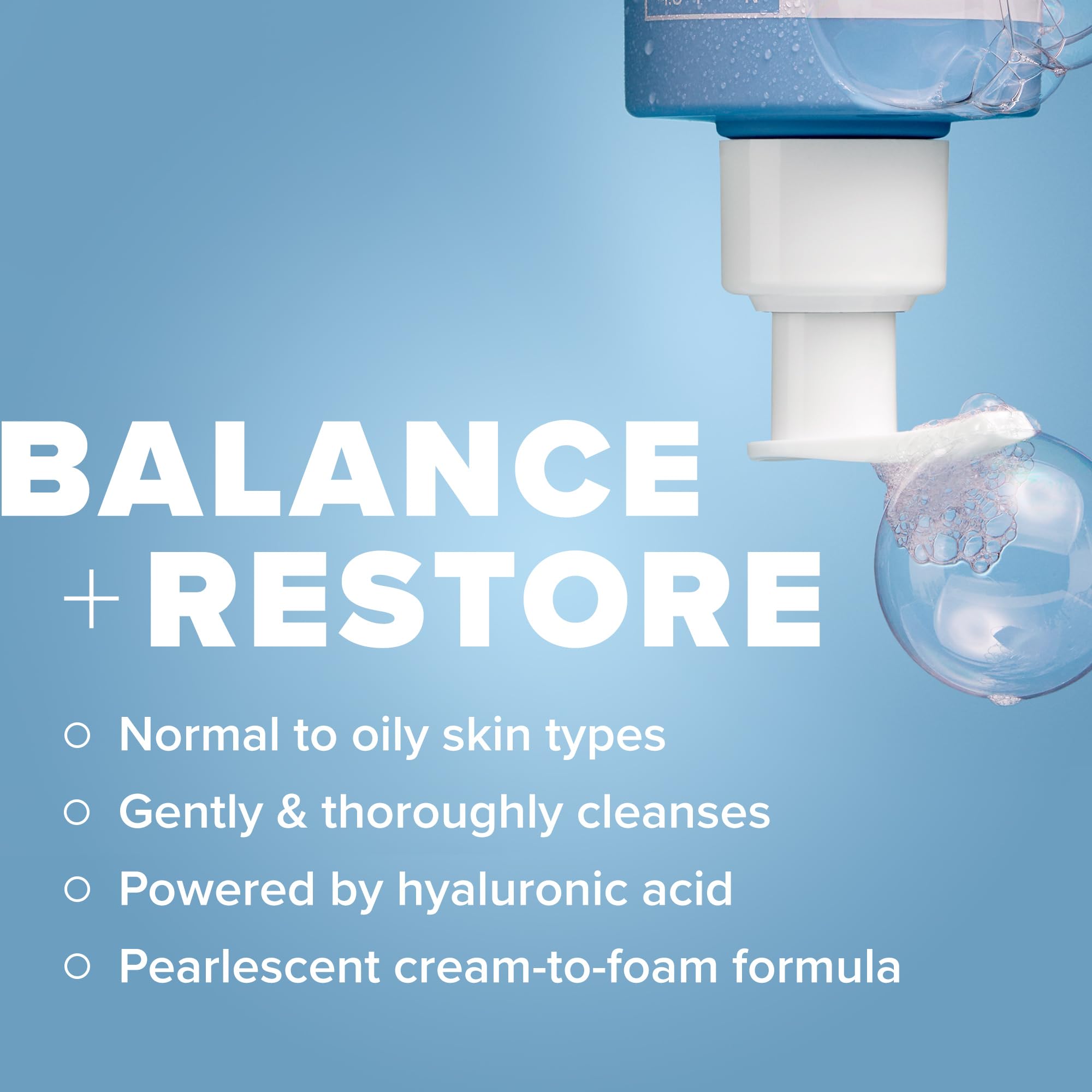 Paula's Choice RESIST Perfectly Balanced Foaming Facial Cleanser – Hyaluronic Acid & Aloe, Fragrance-Free