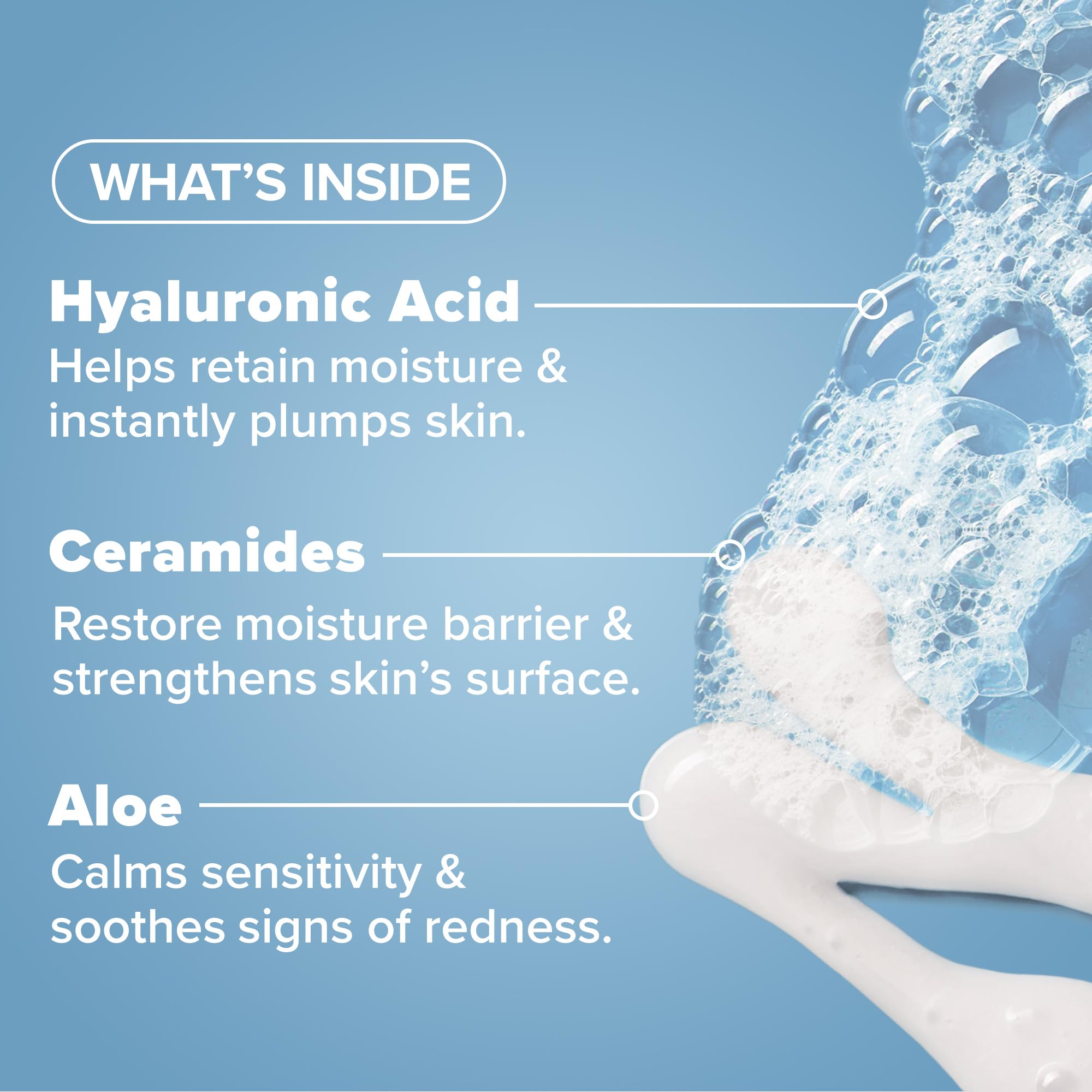 Paula's Choice RESIST Perfectly Balanced Foaming Facial Cleanser – Hyaluronic Acid & Aloe, Fragrance-Free