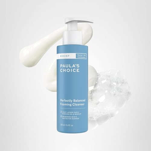 Paula's Choice RESIST Perfectly Balanced Foaming Facial Cleanser – Hyaluronic Acid & Aloe, Fragrance-Free