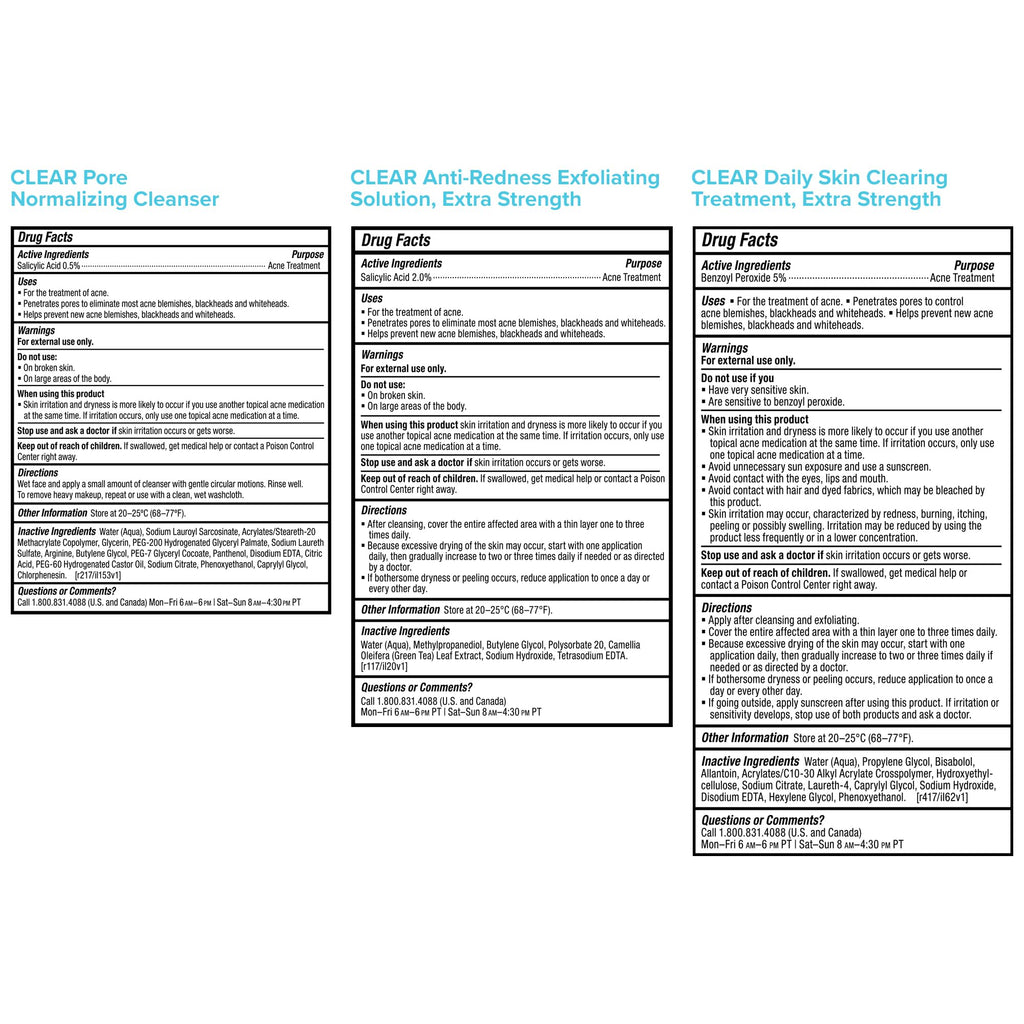Paula's Choice CLEAR Extra Strength Acne Travel Kit — 2% Salicylic Acid & 5% Benzoyl Peroxide, Two-Week Trial Size