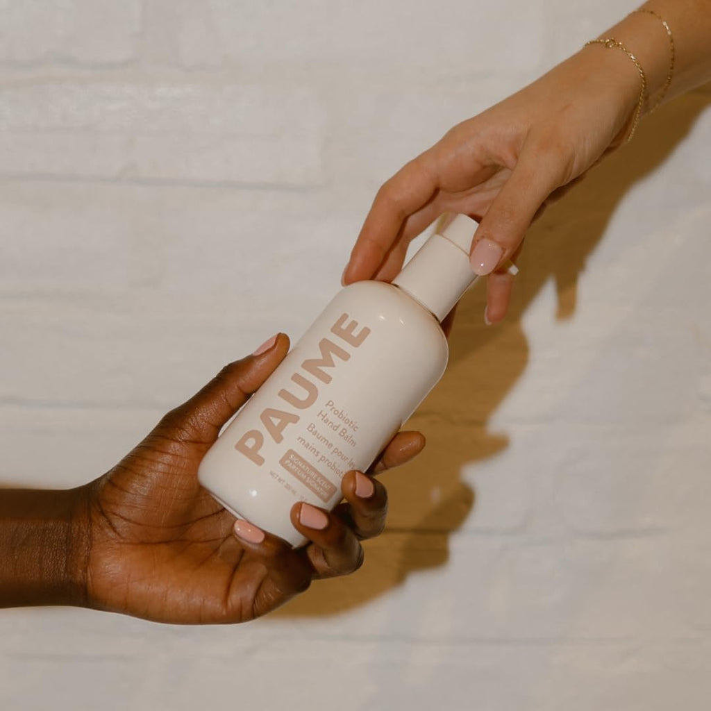 PAUME Probiotic Hand Balm | Non-Greasy, Fast-Absorbing Hydration for Dry Hands | 10 oz