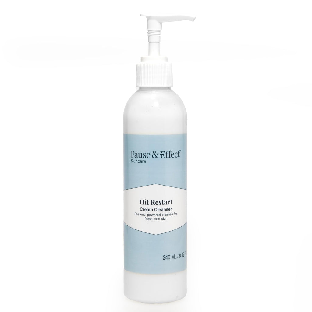 Pause & Effect Gentle Enzyme Cleanser for Menopausal Skin – Hydrating Makeup and Sunscreen Removal with Green Tea