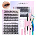 Pawotence Lash Extension Kit DIY 280pcs Clusters 30D/40D with Bond, Seal, Remover & Tweezers