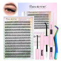 Pawotence Lash Extension Kit DIY 280pcs – 30D Clusters (8-15mm) with Bond & Seal, Remover & Tweezers