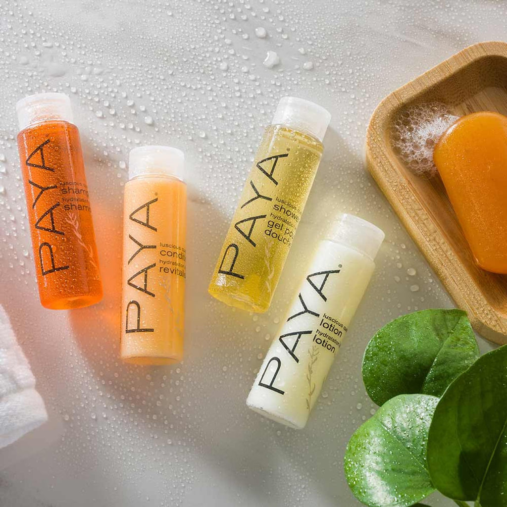PAYA Shower Gel – Huntington Bottle, 1 oz (144 Bottles per Case) | Organic & Cruelty-Free