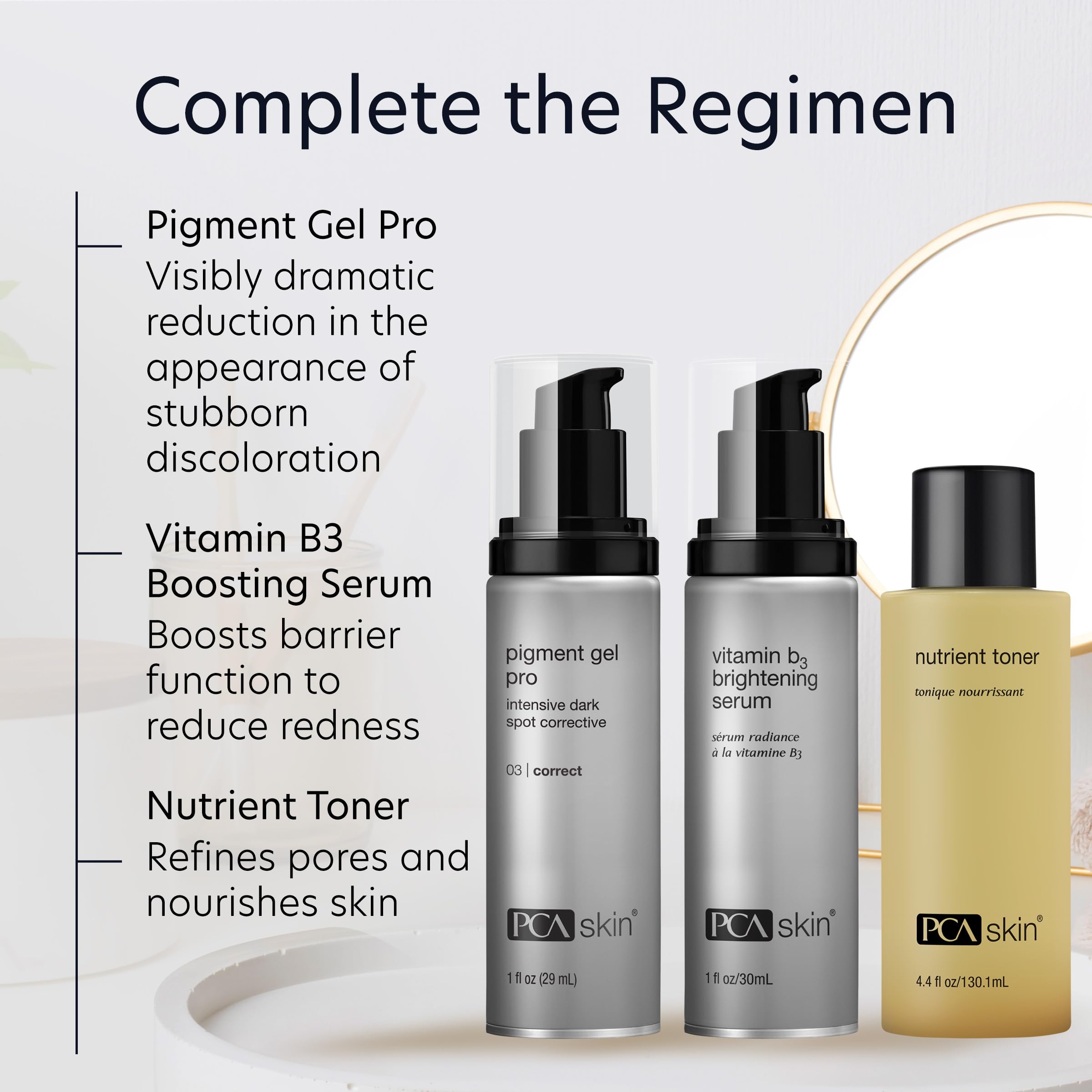 PCA SKIN Pigment Gel Pro Dark Spot Corrector – Brightening Serum for Hyperpigmentation (1.0 oz Pump)