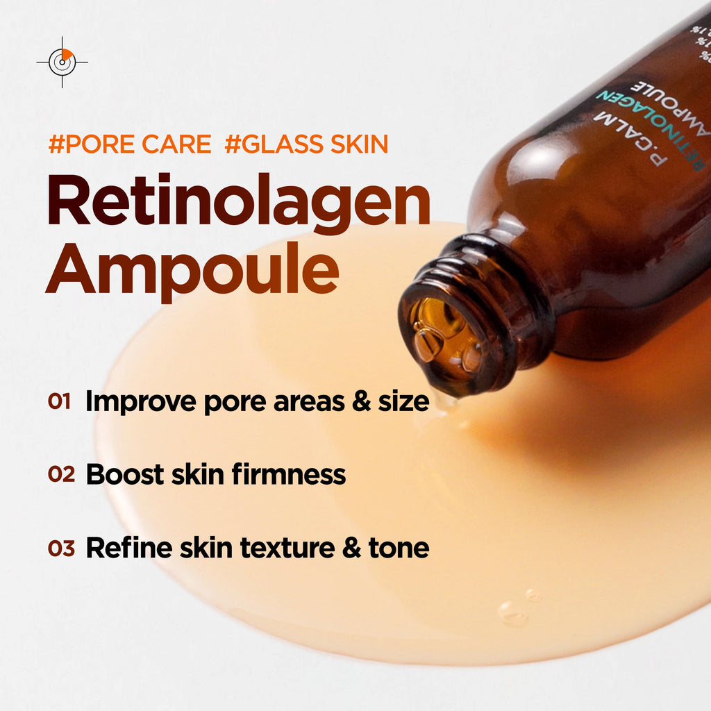 P.CALM Retinolagen Ampoule – Gentle Retinol + Vegan Collagen for Glass Skin