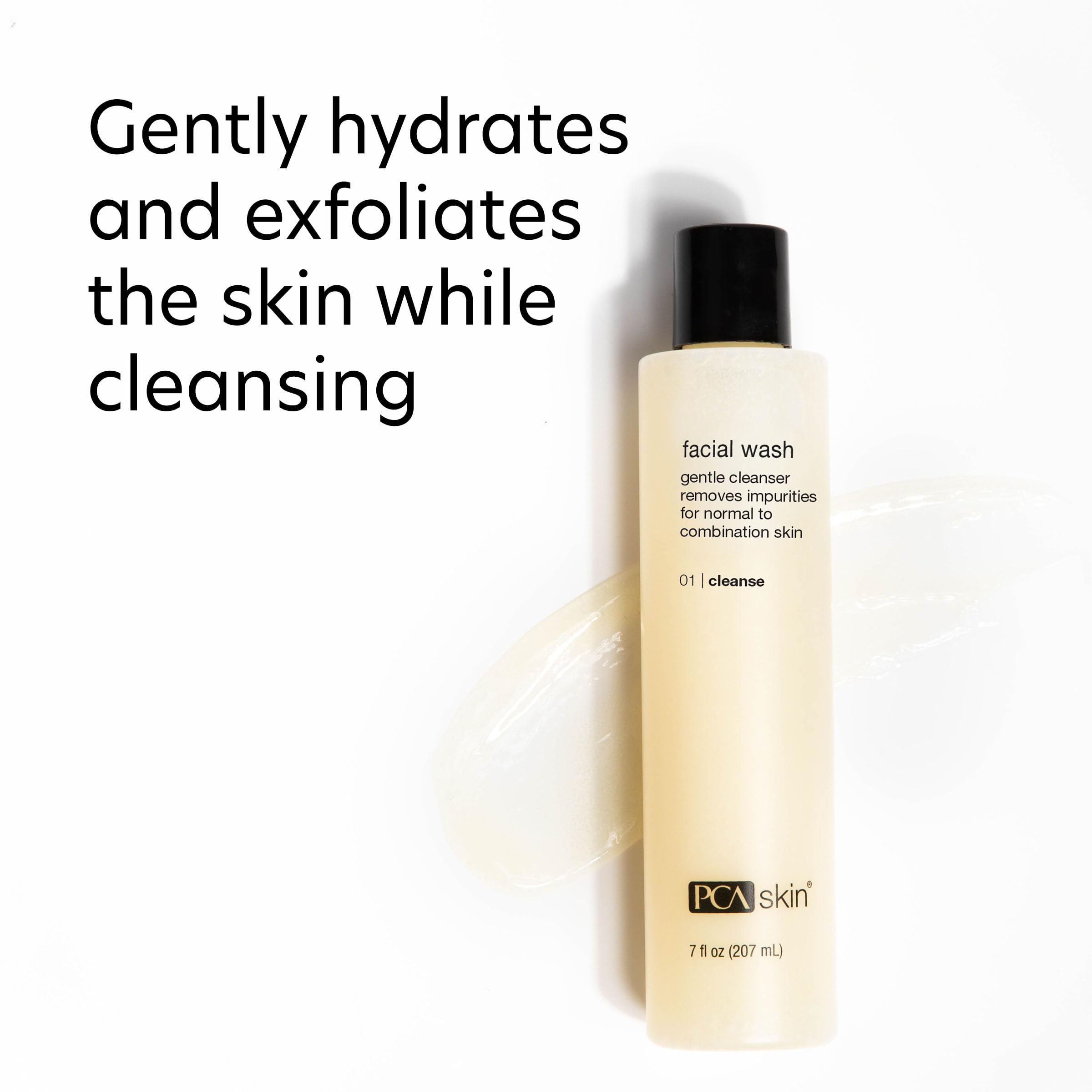 PCA SKIN Gentle Foaming Face Wash – Hydrating Cleanser, Makeup Remover, 2-Pack (7 oz each)