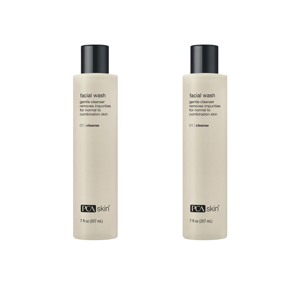 PCA SKIN Gentle Foaming Face Wash – Hydrating Cleanser, Makeup Remover, 2-Pack (7 oz each)