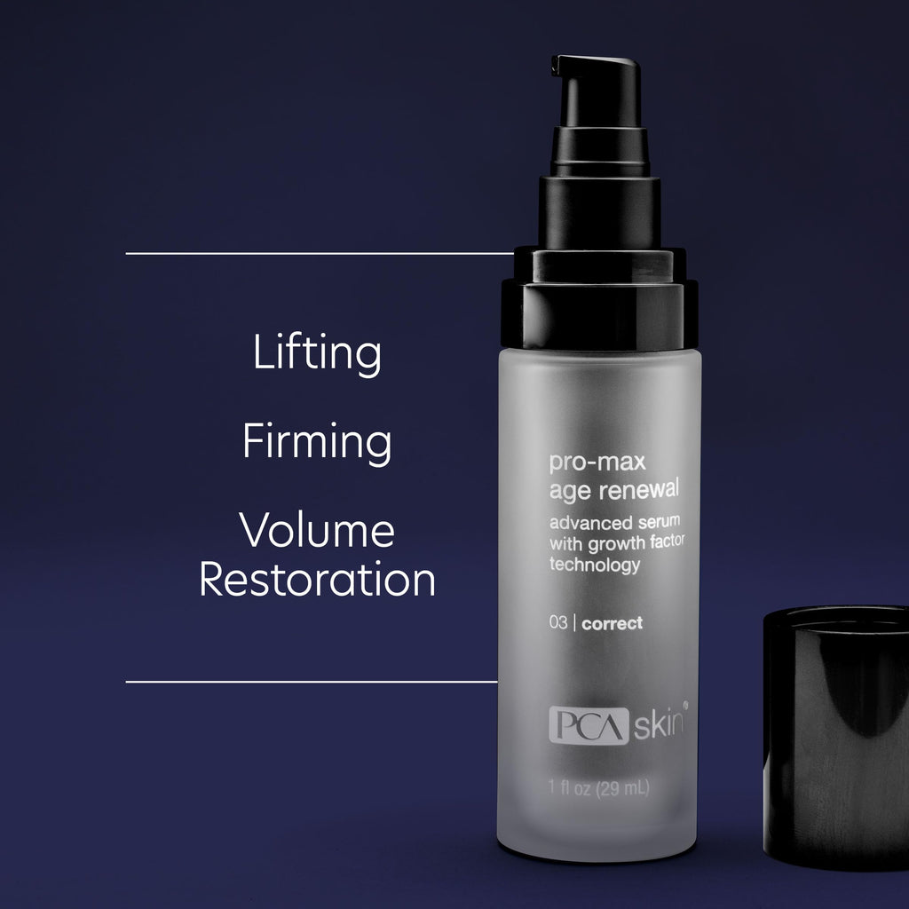 PCA SKIN Pro Max Age Renewal Anti Aging Serum – Lift, Firm & Plump Skin on Face & Neck | 1 oz Pump